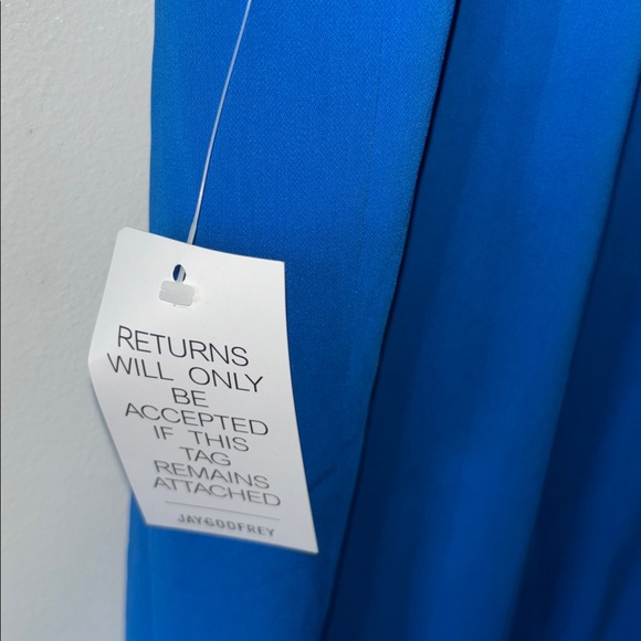 NEW JayGodfrey Martell Cobalt Blue Strapless Gown Maxi Long Dress Prom Size 12 - Picture 7 of 7